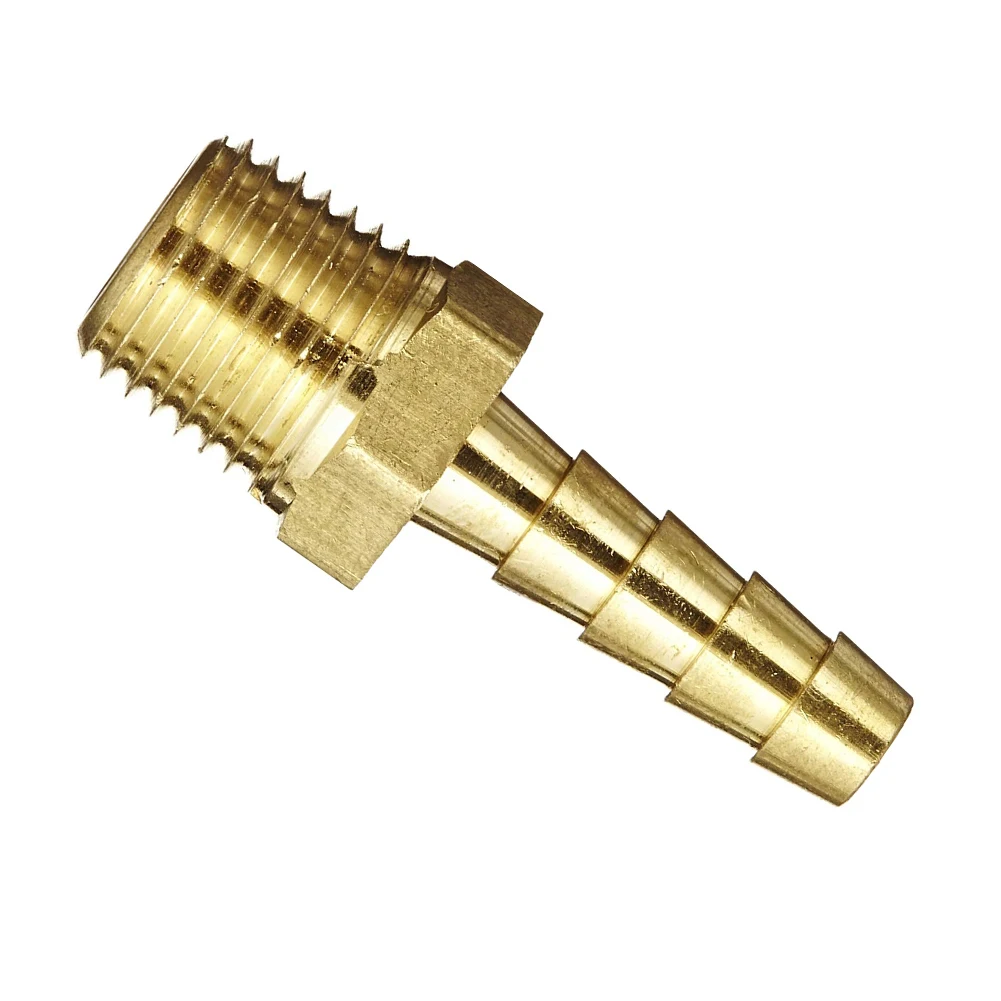 New Hot Sale 1/4 inch Barb to 1/4 inch NPT Male Pipe Brass Hose Fitting Adapter Connector
New Hot Sale 1/4 inch Barb to 1/4 inch NPT Male Pipe Brass Hose Fitting Adapter Connector