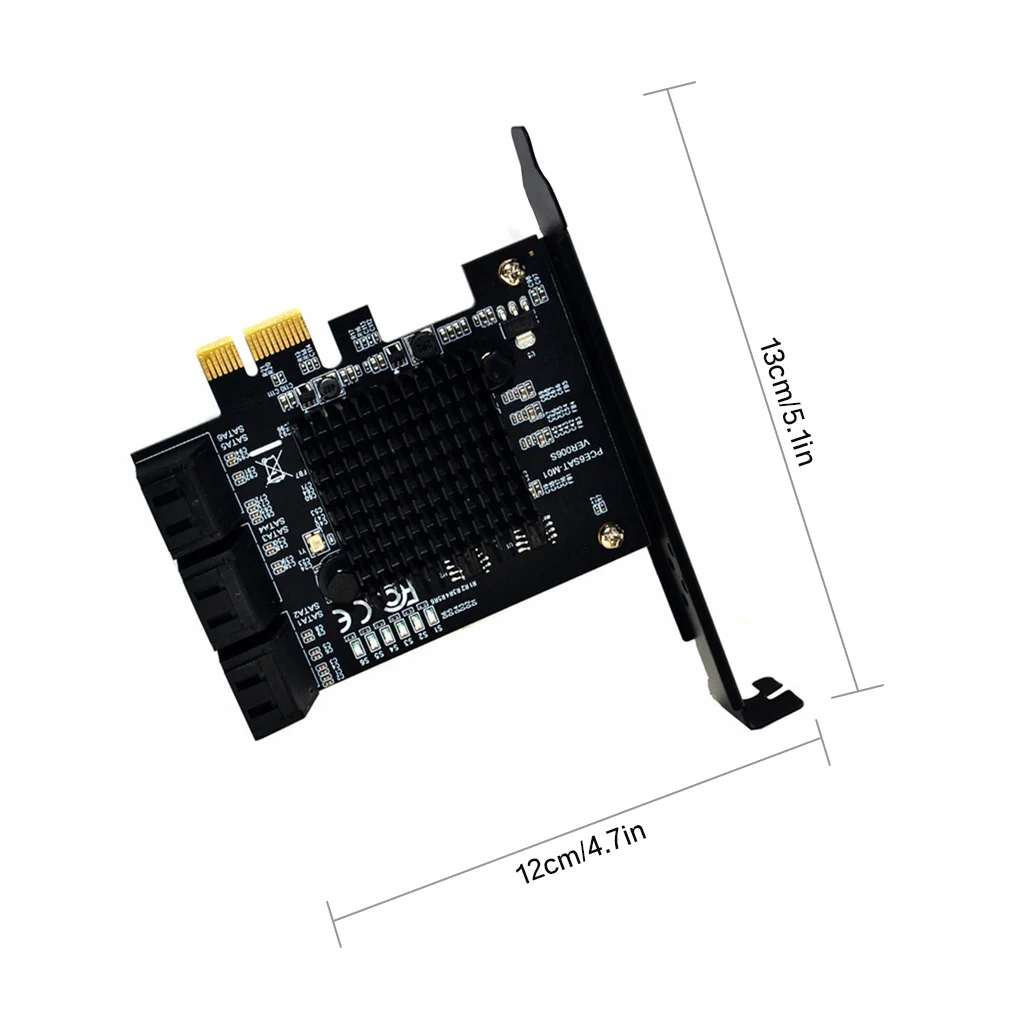 PCI-E to SATA Adapter SATA 3.0 6G Expansion Card 6-port PCI-E Adaptor Board Computer Accessory
PCI-E to SATA Adapter SATA 3.0 6G Expansion Card 6-port PCI-E Adaptor Board Computer Accessory