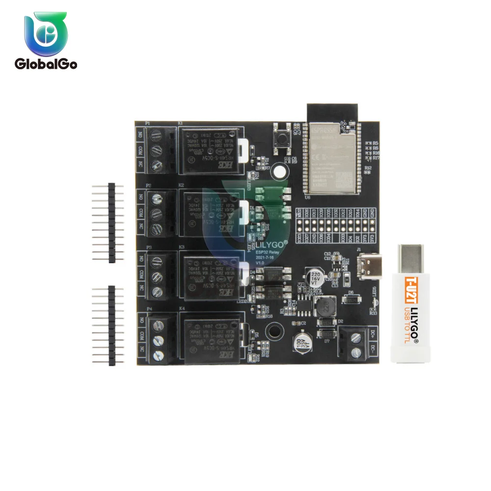 For LILYGO® For TTGO T-Relay ESP32 Chip DC 5V 4 Groups Relay 4MB Flash IoT Relay Suport WiFi Bluetooth
For LILYGO® For TTGO T-Relay ESP32 Chip DC 5V 4 Groups Relay 4MB Flash IoT Relay Suport WiFi Bluetooth