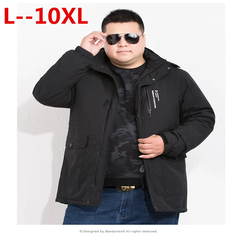 6XL Plus 8XL 10XL 9XL 5XL 4XL Large size Outwear Winter Windproof Hood Jacket Warm Men Parkas
6XL Plus 8XL 10XL 9XL 5XL 4XL Large size Outwear Winter Windproof Hood Jacket Warm Men Parkas