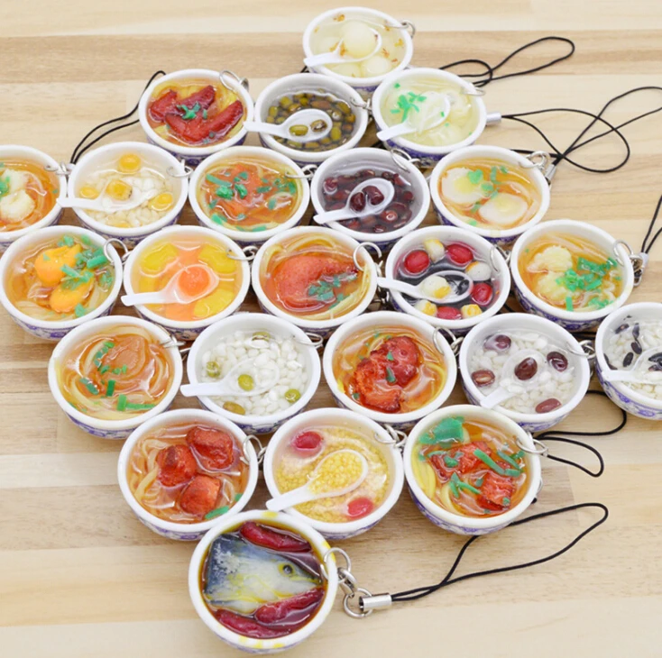 1Pc Chinese Blue and white porcelain Food Bowl Mini bag pendant Simulation Food Key Chains noodle Creative Keychain Random Food
1Pc Chinese Blue and white porcelain Food Bowl Mini bag pendant Simulation Food Key Chains noodle Creative Keychain Random Food