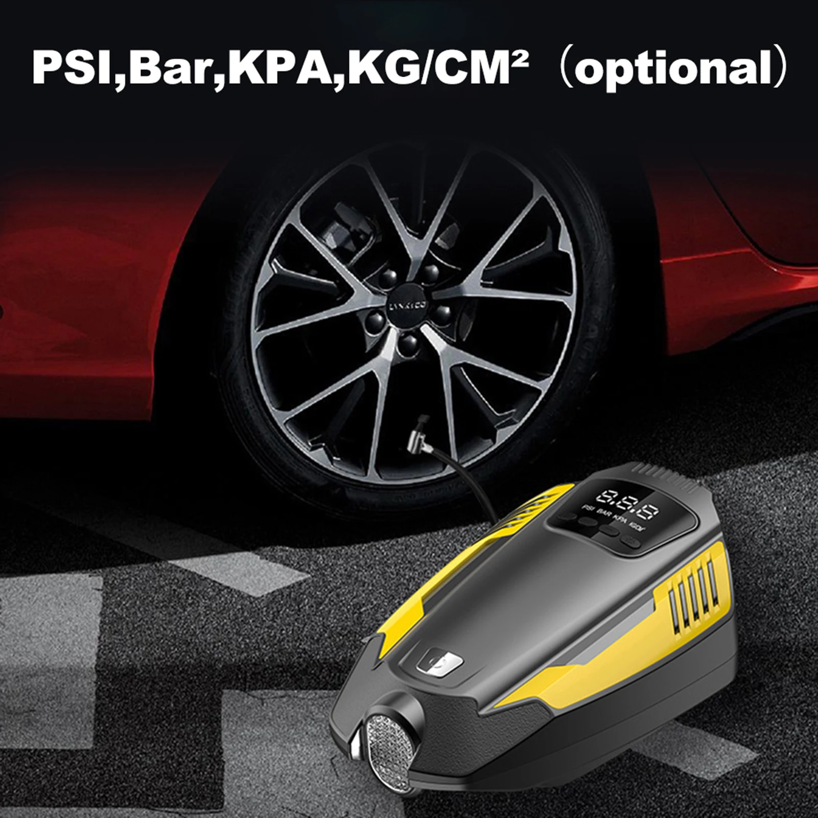 Portable Air Compressor Tire Inflator DC12V Digital Air Pump for Car Tires Bicycle Auto Air Pump with LED Light Long Power Cord
Portable Air Compressor Tire Inflator DC12V Digital Air Pump for Car Tires Bicycle Auto Air Pump with LED Light Long Power Cord