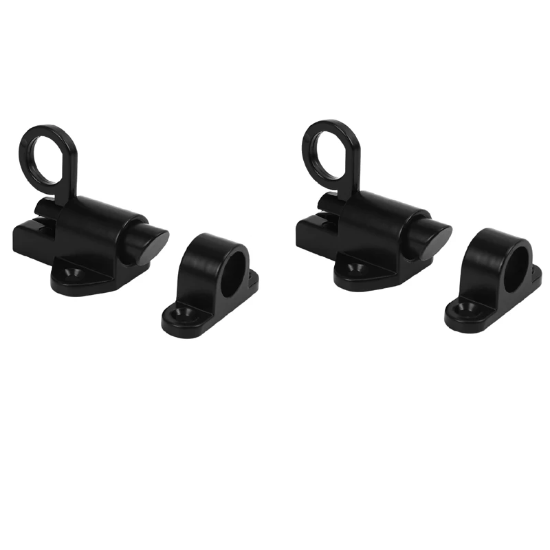 2X Aluminum Alloy Security Automatic Window Gate Lock Spring Bounce Door Bolt Latch, Black
2X Aluminum Alloy Security Automatic Window Gate Lock Spring Bounce Door Bolt Latch, Black