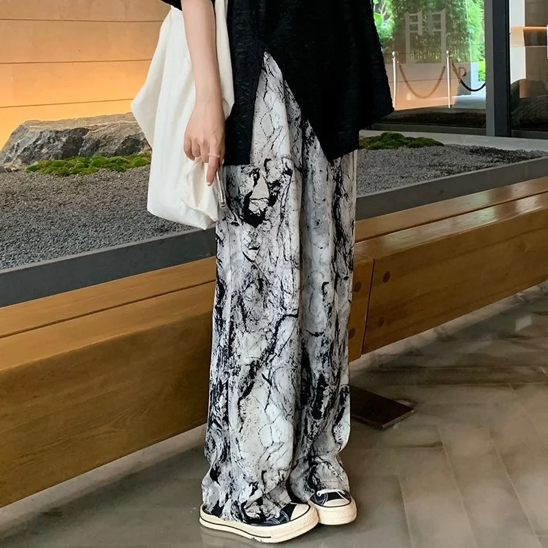 2021 Summer Fashion Women's Pants Tie Dyed Wide Leg Pants Female Straight Tube Loose High Waist Hanging Feeling Casual Trousers
2021 Summer Fashion Women's Pants Tie Dyed Wide Leg Pants Female Straight Tube Loose High Waist Hanging Feeling Casual Trousers