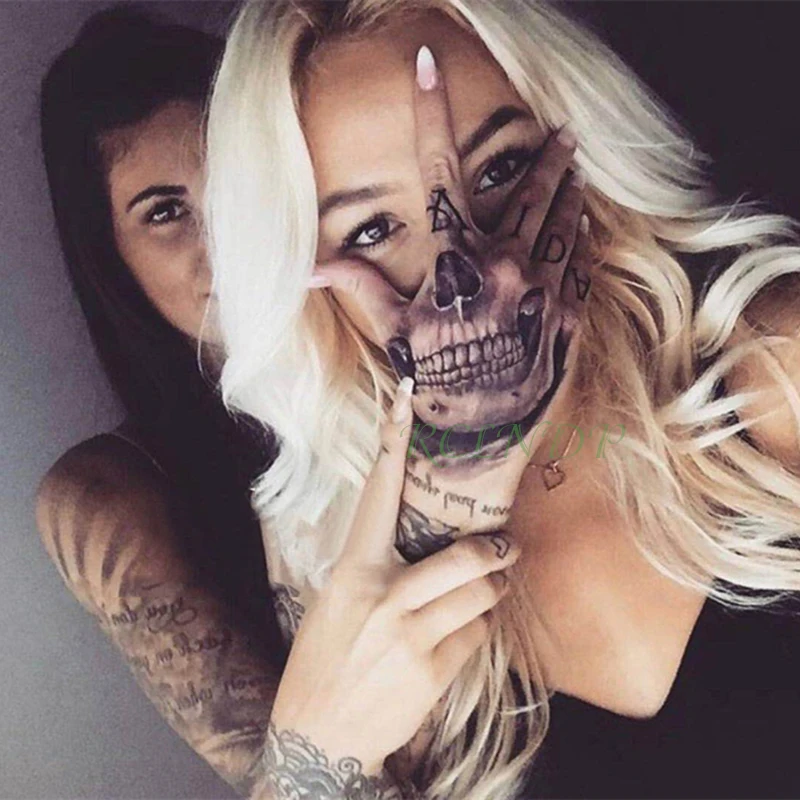 Waterproof Temporary Tattoo Sticker Skull Head Fake Tatto Flash Tatoo hand foot tatouage for Girl Men Women femme
Waterproof Temporary Tattoo Sticker Skull Head Fake Tatto Flash Tatoo hand foot tatouage for Girl Men Women femme