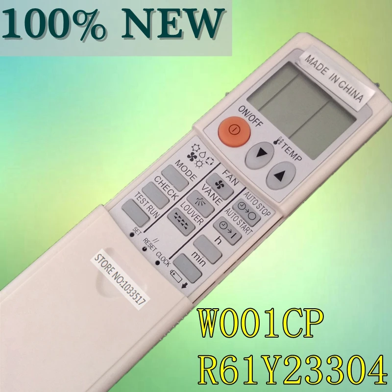 Новый пульт дистанционного управления для кондиционера mitsubishi W001CP R61Y23304
Новый пульт дистанционного управления для кондиционера mitsubishi W001CP R61Y23304