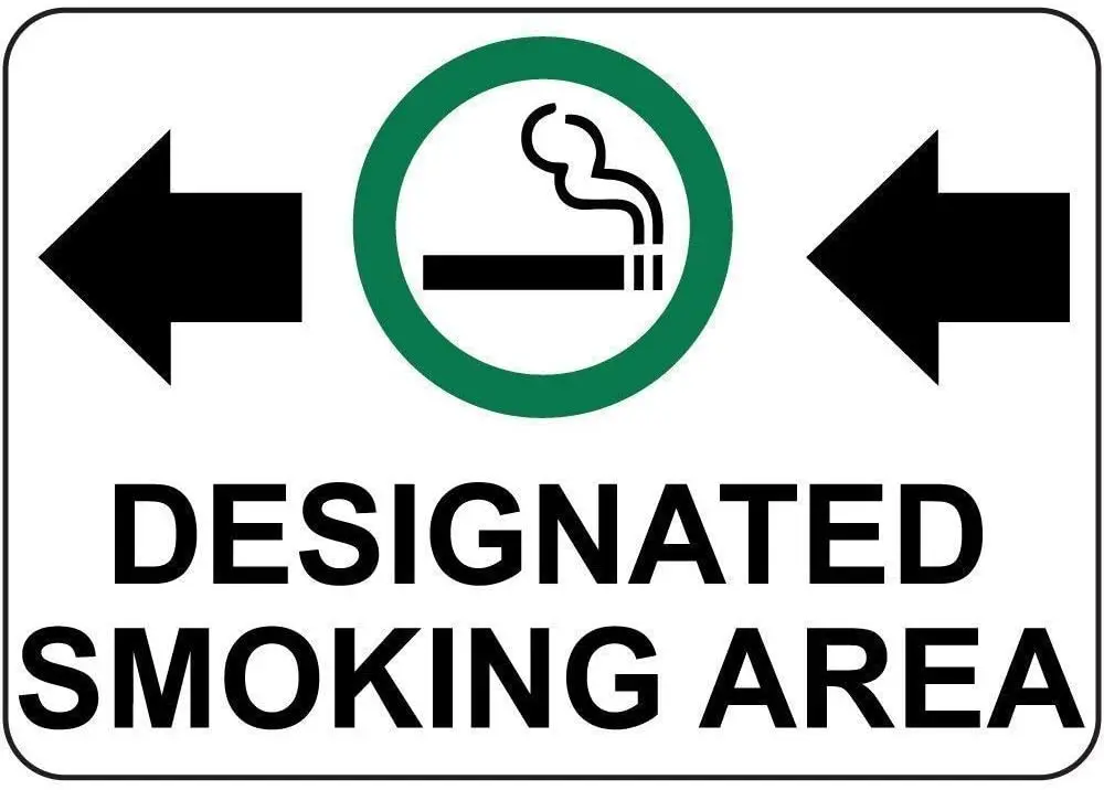 Ative Designated Smoking Area W Left Arrow Retro Metal Tin Sign Plaque Poster Wall Decor Art Shabby Chic Gift
Ative Designated Smoking Area W Left Arrow Retro Metal Tin Sign Plaque Poster Wall Decor Art Shabby Chic Gift