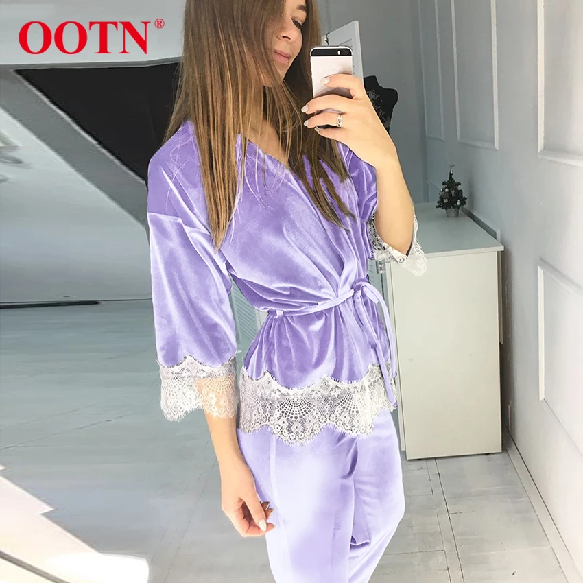 OOTN фиолетовое кружевное платье костюмы в стиле пэчворк Женская бархатная Домашняя одежда Комплекты из двух предметов Женские топы с коротк...
OOTN фиолетовое кружевное платье костюмы в стиле пэчворк Женская бархатная Домашняя одежда Комплекты из двух предметов Женские топы с коротк...