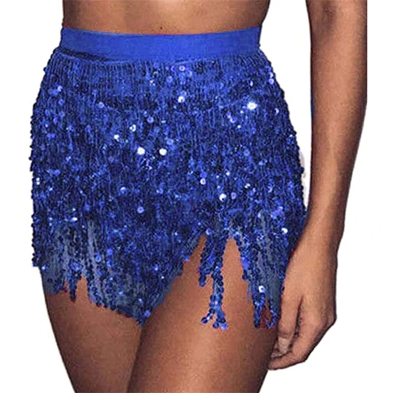 Hirigin 2021 Women Sexy Belly Skirt Sequined Fringe Miniskirt with Adjustable Waist Straps Mini Skirt for Dance Performance
Hirigin 2021 Women Sexy Belly Skirt Sequined Fringe Miniskirt with Adjustable Waist Straps Mini Skirt for Dance Performance