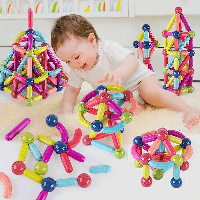 Big Size Magnetic Stick Magnet Designer Building Blocks Creative Magnetic Construction Blocks Educational Toys For Children
Big Size Magnetic Stick Magnet Designer Building Blocks Creative Magnetic Construction Blocks Educational Toys For Children