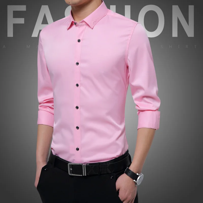 men's long-sleeved high-grade cotton non-iron shirt groomsman suit Slim Korean fashion solid color wild shirt
men's long-sleeved high-grade cotton non-iron shirt groomsman suit Slim Korean fashion solid color wild shirt