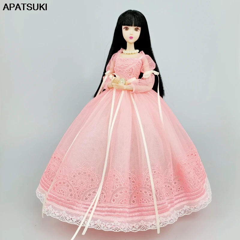 Фото Платье принцессы для кукол Барби розовое ручной работы 1/6 | Игрушки и хобби