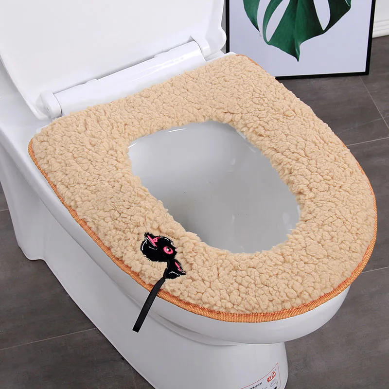 Winter Warm Toilet Seat Cover Cartoon Cat Soft Coral Toilet Mat Bathroom Accessories
Winter Warm Toilet Seat Cover Cartoon Cat Soft Coral Toilet Mat Bathroom Accessories
