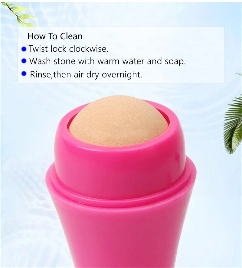 Natural Volcanic Roller Oil Control Rolling Stone Matte Makeup Face Skin Care Tool Facial Cleaning Oil Absorption Roller On Ball
Natural Volcanic Roller Oil Control Rolling Stone Matte Makeup Face Skin Care Tool Facial Cleaning Oil Absorption Roller On Ball