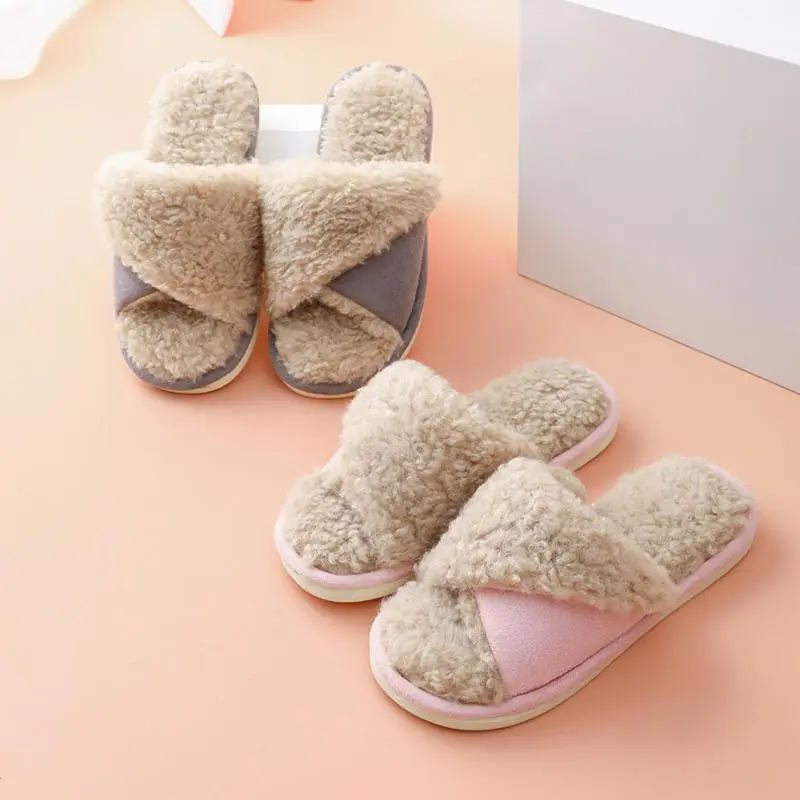 Lover's Winter Warm Fluffy Slippers Fashion Cozy Faux Fur Indoor Slides Female Non-slip Flip Flops Men House Bedroom Furry Shoes
Lover's Winter Warm Fluffy Slippers Fashion Cozy Faux Fur Indoor Slides Female Non-slip Flip Flops Men House Bedroom Furry Shoes