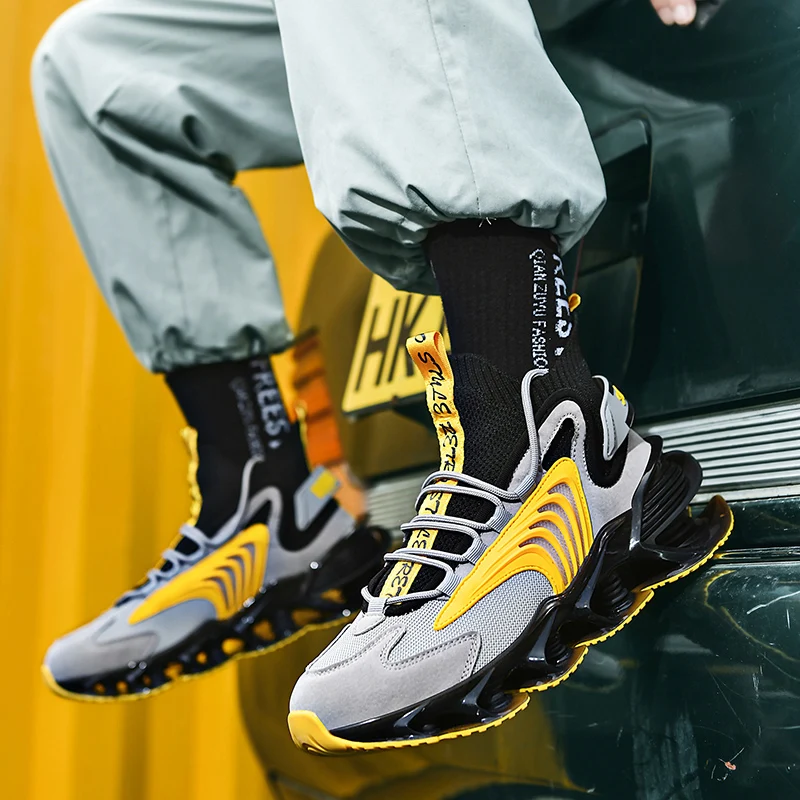 2021 High Top Men Sneakers Trend Breathable Running Shoes for Men Blade Sport Shoes Luxury Trainer Walking Jogging Shoes
2021 High Top Men Sneakers Trend Breathable Running Shoes for Men Blade Sport Shoes Luxury Trainer Walking Jogging Shoes
