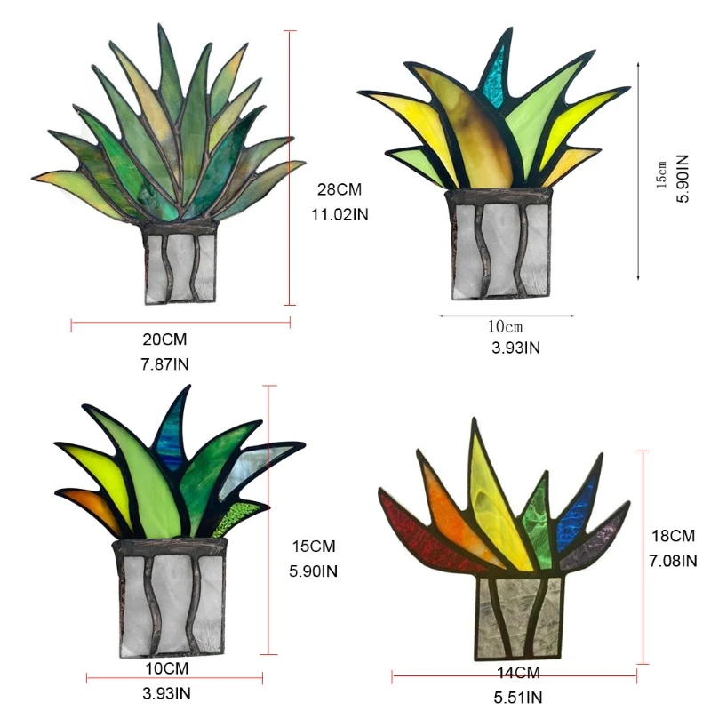 Creative Mini Acrylic Aloe Potted Plant Stained Glass Colorful Artificial Fake Agave Home Garden Decoration Ornament
Creative Mini Acrylic Aloe Potted Plant Stained Glass Colorful Artificial Fake Agave Home Garden Decoration Ornament