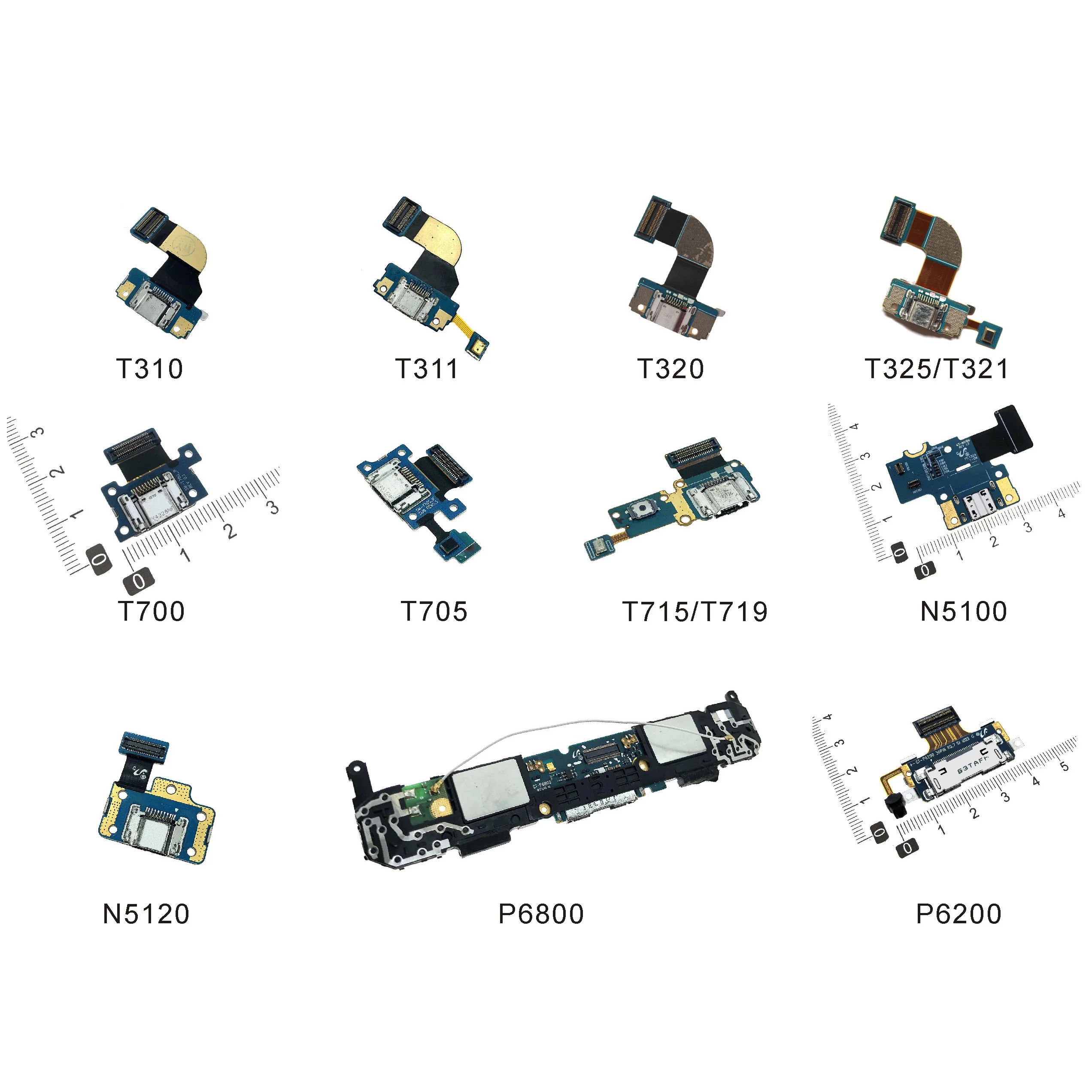 

Charging Port Connector Flex Cable For Samsung N5100 N5120 P6200 P6210 P6800 Tab 3 T310 T311 T700 T705 T715 T719 T320 T325 T321