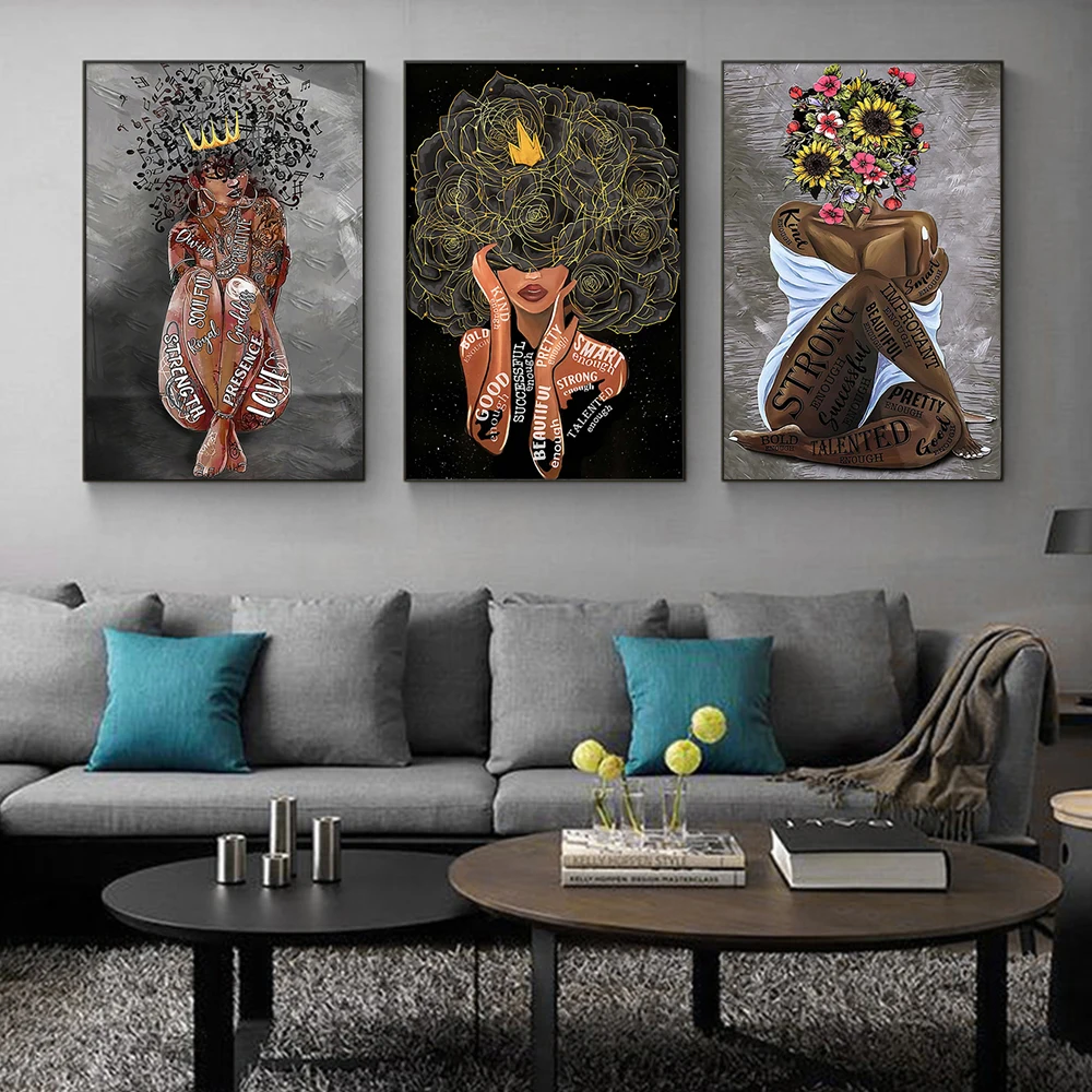 Abstract African Girl Art Canvas Painting Portrait Posters and Prints Modern Creativity Art Wall Pictures for Living Room Decor
Abstract African Girl Art Canvas Painting Portrait Posters and Prints Modern Creativity Art Wall Pictures for Living Room Decor