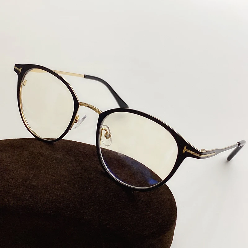 Tom for Optical Eyeglasses Frames Forde Fashion Round metal Women Men Reading Myopia Prescription TF5528 EyeGlasses With Case
Tom for Optical Eyeglasses Frames Forde Fashion Round metal Women Men Reading Myopia Prescription TF5528 EyeGlasses With Case