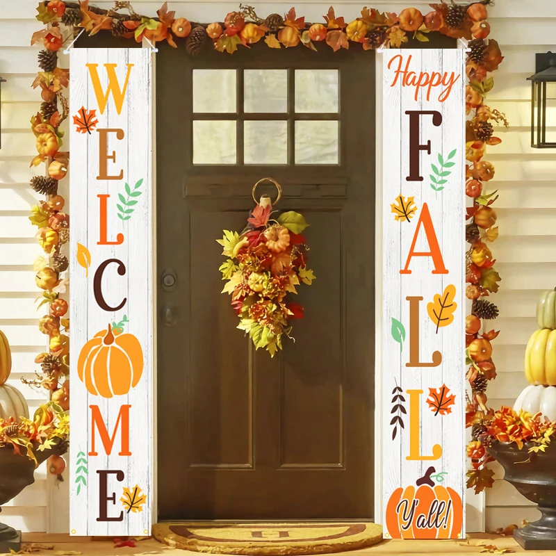 1 Pair Door Decorative Banners Thanksgiving Couplet Decorative Door Curtains High Quality Cartoon Cute Colorful Decor
1 Pair Door Decorative Banners Thanksgiving Couplet Decorative Door Curtains High Quality Cartoon Cute Colorful Decor
