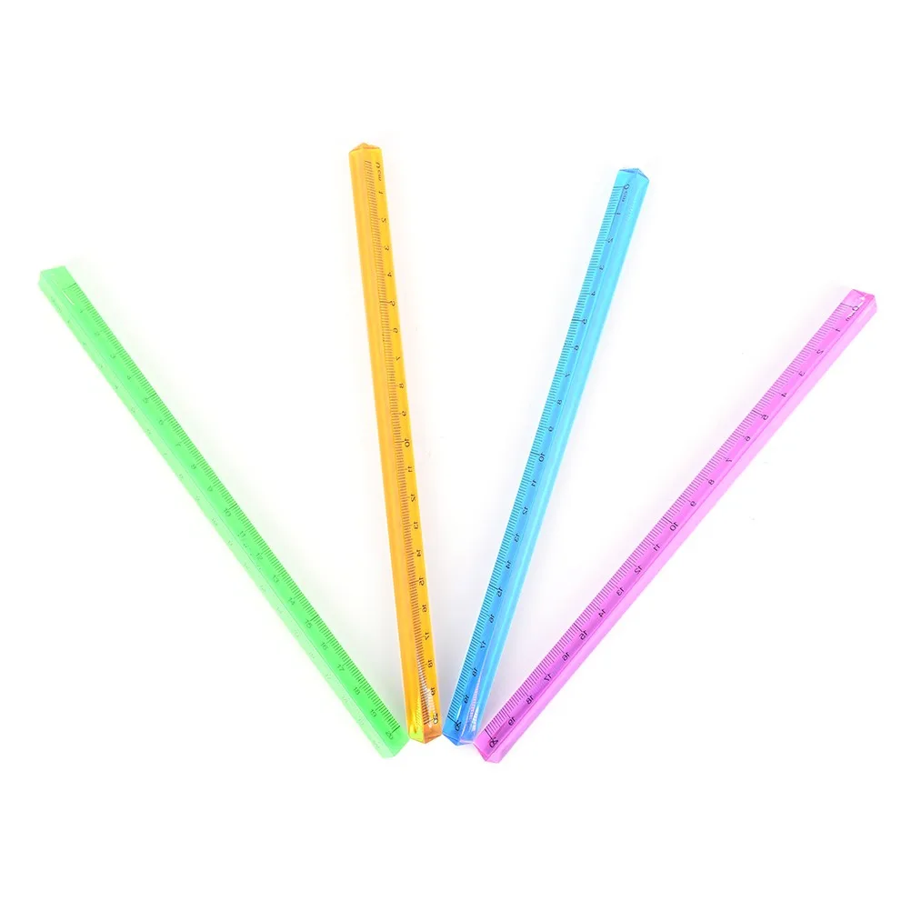 1 pcs Colorful Aluminum Triangular Scale Ruler Synthetic Quartz Metal Scale Regua Desenho 20cm
1 pcs Colorful Aluminum Triangular Scale Ruler Synthetic Quartz Metal Scale Regua Desenho 20cm