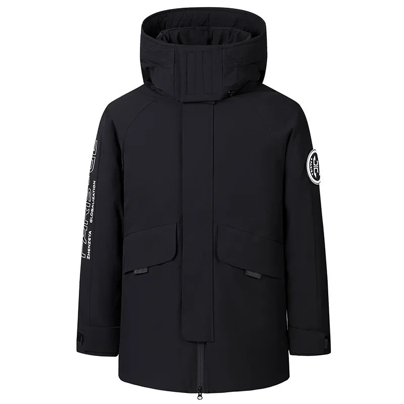 New Winter White Duck Down Jacket for Women Men Solid Color Thick Warm Stand Collar Mid-Length Parkas Male Fashion Hooded Coats
New Winter White Duck Down Jacket for Women Men Solid Color Thick Warm Stand Collar Mid-Length Parkas Male Fashion Hooded Coats