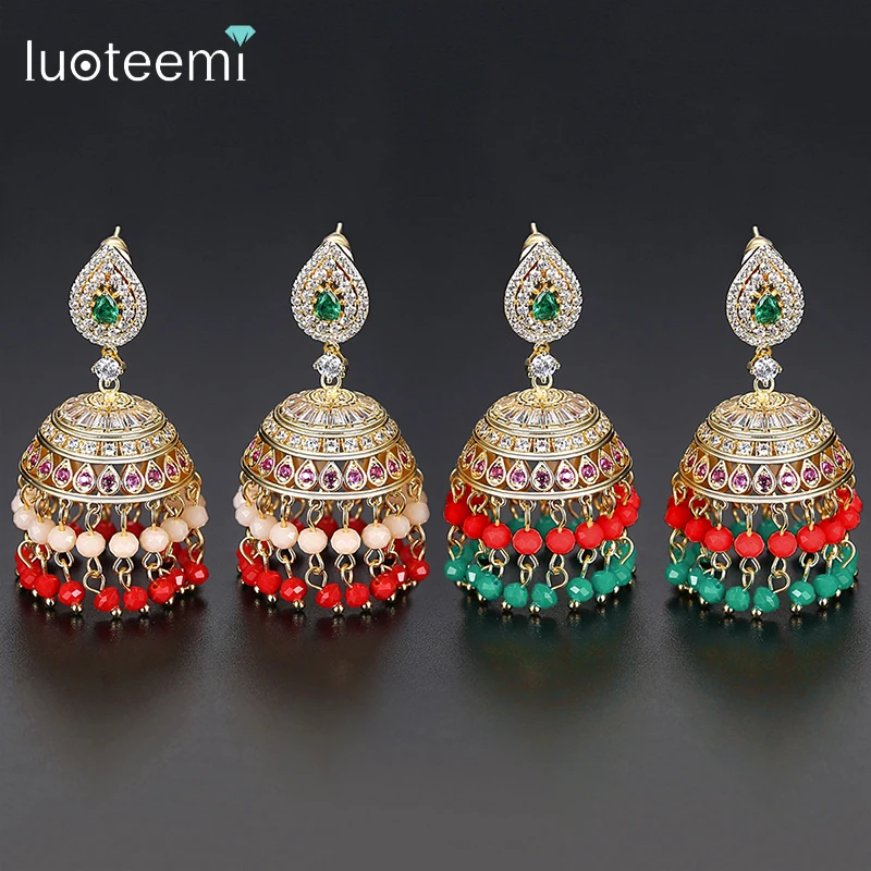 LUOTEEMI Magnificent Indian Style Big Drop Earrings Women Wedding Party Top Quality CZ Hollowed Drop Earrings Fashion Jewelry
LUOTEEMI Magnificent Indian Style Big Drop Earrings Women Wedding Party Top Quality CZ Hollowed Drop Earrings Fashion Jewelry