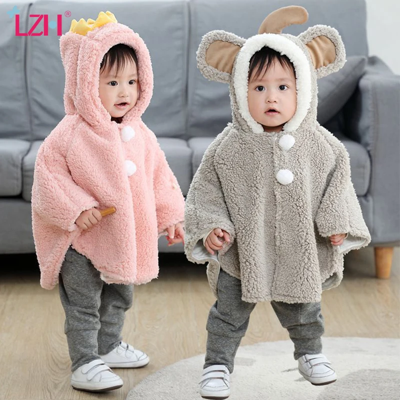LZH 2021 Cute Cartoon Baby Boys Coats Shawl For Baby Girls Autumn Winter Cloak Windproof Children's Jacket 0-3 Years Kid Clothes 
LZH 2021 Cute Cartoon Baby Boys Coats Shawl For Baby Girls Autumn Winter Cloak Windproof Children's Jacket 0-3 Years Kid Clothes