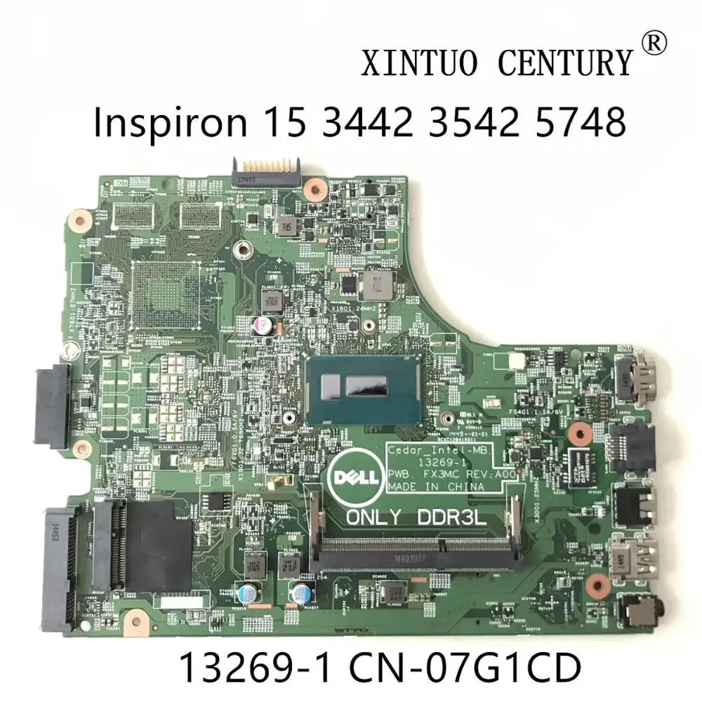 CN-07G1CD 07G1CD 7G1CD для Dell Inspiron 3442 3542 5748 материнская плата для ноутбука 13269-1 FX3MC W/ SR1EB i7-4510u 100% протестирована
CN-07G1CD 07G1CD 7G1CD для Dell Inspiron 3442 3542 5748 материнская плата для ноутбука 13269-1 FX3MC W/ SR1EB i7-4510u 100% протестирована