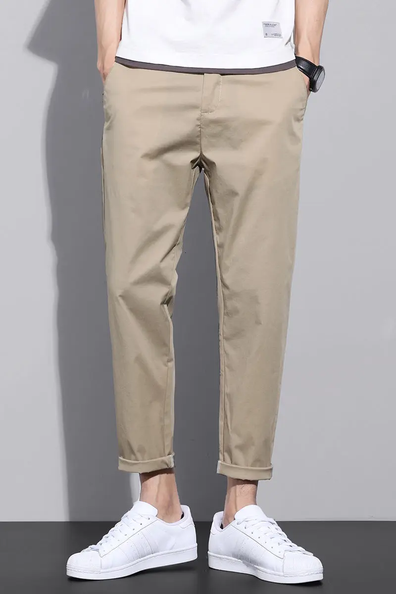 Pants Men Cotton Trousers Spring Summer Casual For Straight Slim Stretch Versatile Business Leisure Streetwear Surprise Price 
Pants Men Cotton Trousers Spring Summer Casual For Straight Slim Stretch Versatile Business Leisure Streetwear Surprise Price