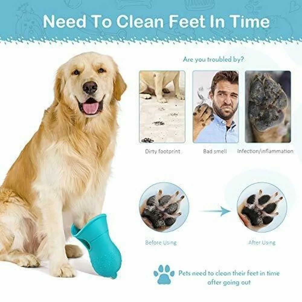 Dog Paw Cleaner,2 in 1 Pet Foot Washer&Cleaning Brush with
Dog Paw Cleaner,2 in 1 Pet Foot Washer&Cleaning Brush with