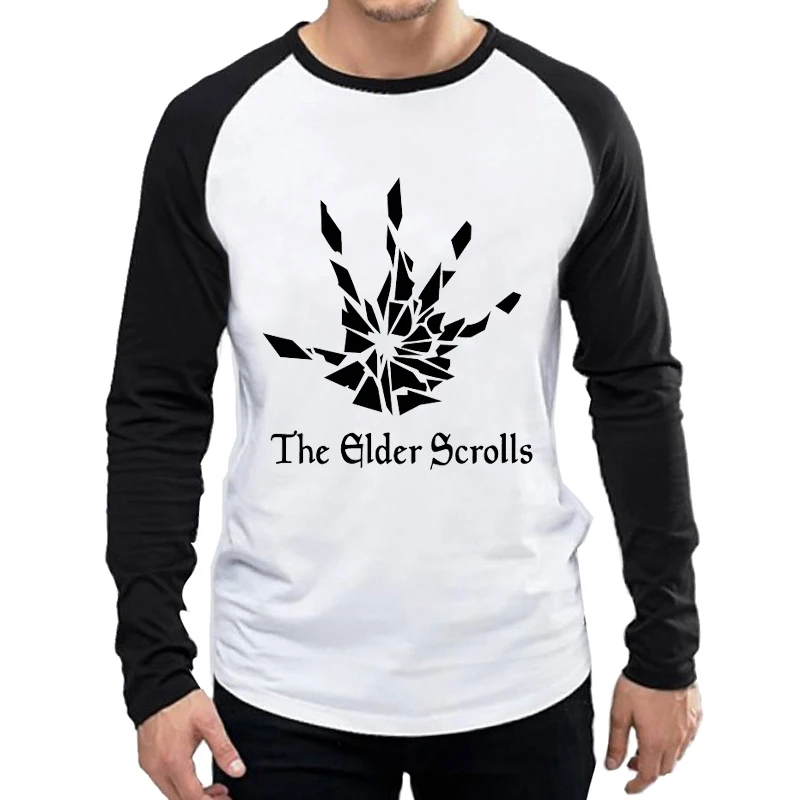 Full Sleeve The Elder Scrolls T Shirt White Color Mens Fashion Black Sleeve Game Logo Print Tops Tee Unisex Clothes Garments
Full Sleeve The Elder Scrolls T Shirt White Color Mens Fashion Black Sleeve Game Logo Print Tops Tee Unisex Clothes Garments