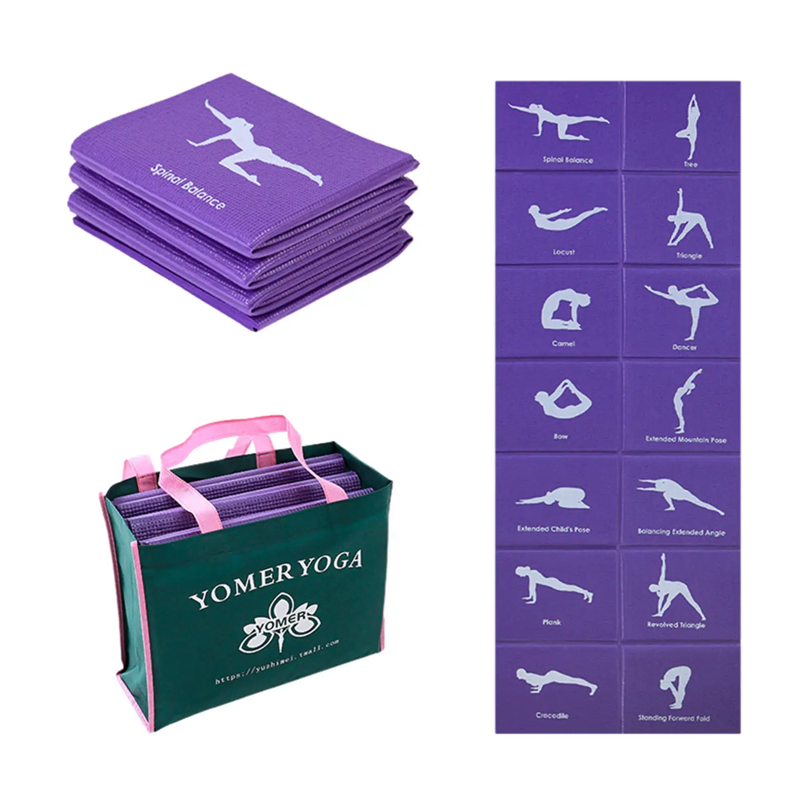 Yoga Mat PVC Foldable Exercise Pad Non-slip Thick Folding Gym Home Fitness Mat Pilates Supplies Floor Play Mat Yoga Accessory
Yoga Mat PVC Foldable Exercise Pad Non-slip Thick Folding Gym Home Fitness Mat Pilates Supplies Floor Play Mat Yoga Accessory
