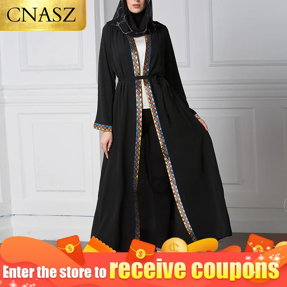 Модное мусульманское платье Abaya в Дубае мусульманская одежда для женщин Jilbab Djellaba