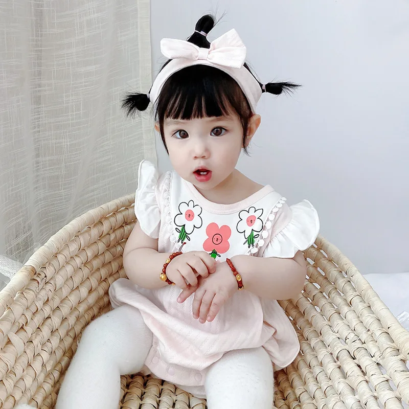 Brand Children's Clothing 2021 Summer Baby Bag Fart Clothing Cartoon Korean Version Small Sleeve Small Fresh Newborn Triangle
Brand Children's Clothing 2021 Summer Baby Bag Fart Clothing Cartoon Korean Version Small Sleeve Small Fresh Newborn Triangle