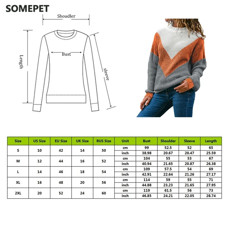 Loose Knitted Sweater Women Jumper Long Sleeve Woman Pullovers Sweaters Casual Winter Color Block Striped Sweater Spring
Loose Knitted Sweater Women Jumper Long Sleeve Woman Pullovers Sweaters Casual Winter Color Block Striped Sweater Spring