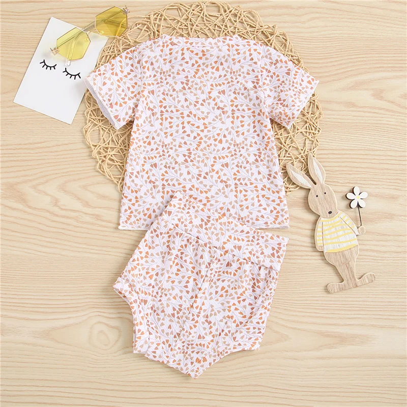 2Pcs 0-2Year Toddler Infant Summer Cotton Clothes Sets,Baby Girl Boy Sun/Flower/Heart Print Short Sleeves T-Shirt+Elastic Pantie
2Pcs 0-2Year Toddler Infant Summer Cotton Clothes Sets,Baby Girl Boy Sun/Flower/Heart Print Short Sleeves T-Shirt+Elastic Pantie