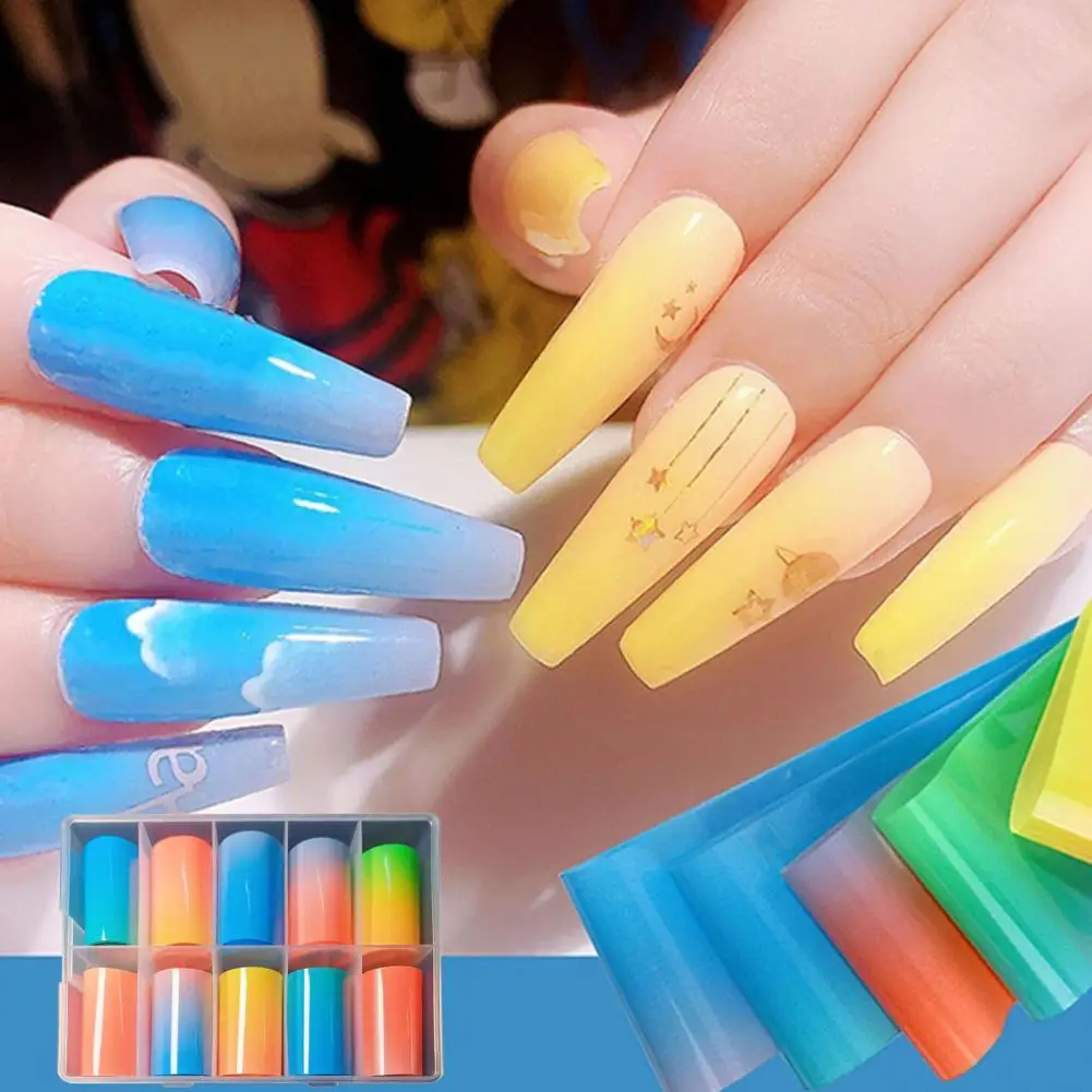 10Pcs/Box Nail Sticker Fluorescent Easy to Use PET Glitter Fingernail Decals Fingernail Stickers Beauty Tool
10Pcs/Box Nail Sticker Fluorescent Easy to Use PET Glitter Fingernail Decals Fingernail Stickers Beauty Tool