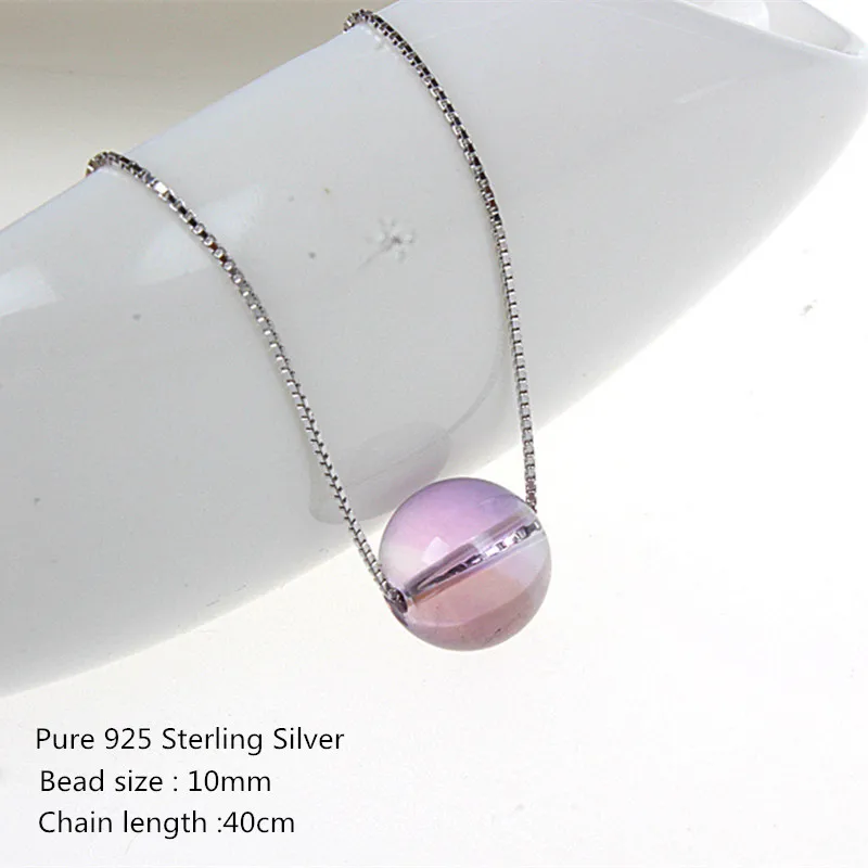 Buyee Pure 925 Sterling Silver Fashion Necklace Women 10mm Natural Amethyst Bead Necklace Chain for Women Ladies Wedding Jewelry
Buyee Pure 925 Sterling Silver Fashion Necklace Women 10mm Natural Amethyst Bead Necklace Chain for Women Ladies Wedding Jewelry