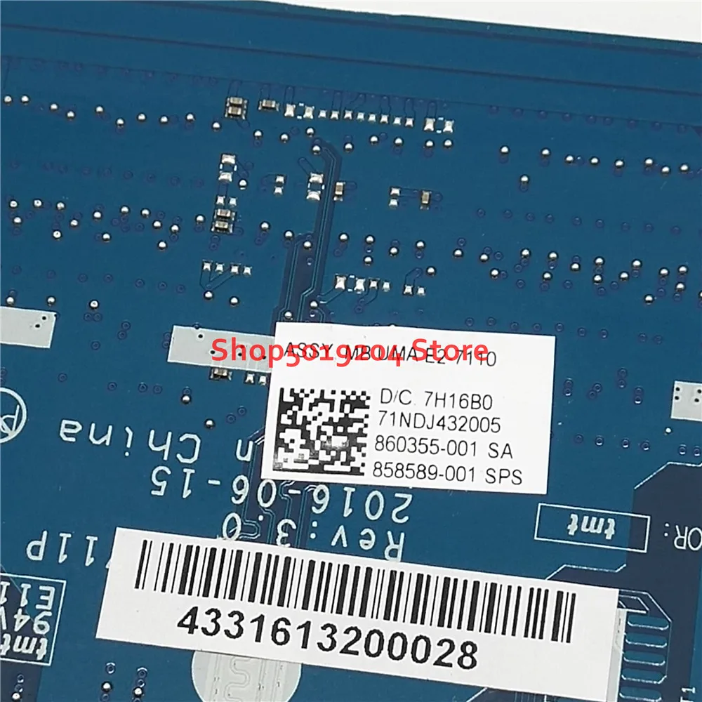 Материнская плата для ноутбука HP 255 G5 15-BA с процессором E2-7110 858589-601 858589-001 BDL51 |