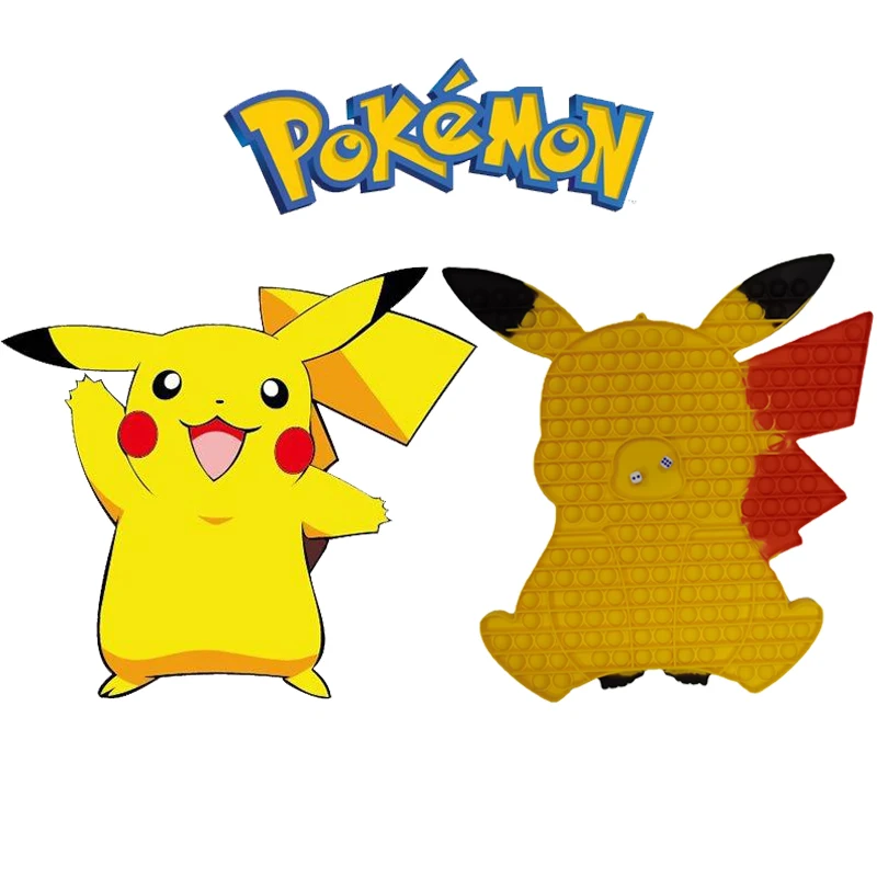 40*40 Large Pokémon Pikachu Anime action figure Popping Decompression silica gel Finger Toy Halloween Birthday Children Gift
40*40 Large Pokémon Pikachu Anime action figure Popping Decompression silica gel Finger Toy Halloween Birthday Children Gift