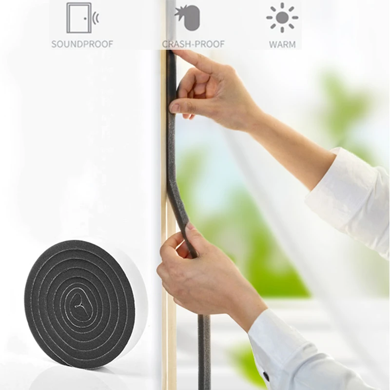 4M Self-adhesive Door Window Sealing Strip burlete puerta casa Soundproof acoustic foam mousse acoustique Weather Stripping
4M Self-adhesive Door Window Sealing Strip burlete puerta casa Soundproof acoustic foam mousse acoustique Weather Stripping