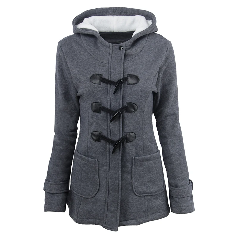 2020 Autumn/winter Women Dress New Horn Button Coat for Women with Thick Hooded Mixed Jacket and Cotton Padded Jacket
2020 Autumn/winter Women Dress New Horn Button Coat for Women with Thick Hooded Mixed Jacket and Cotton Padded Jacket