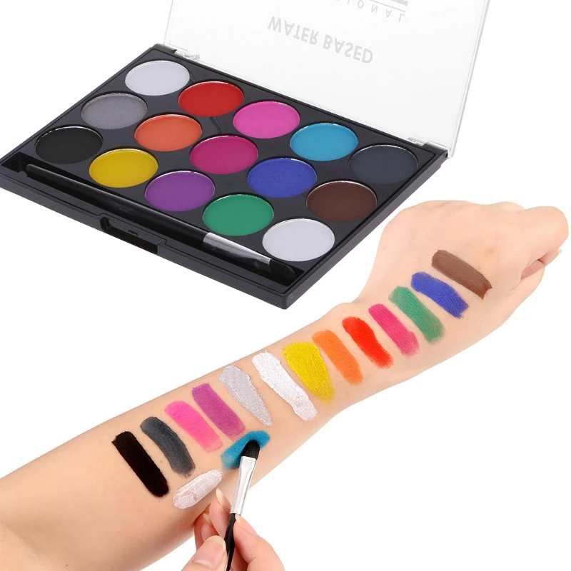15 Colors Body Paint Makeup Facial Painting Water Ink Oil Graffiti With Brush C5AF
15 Colors Body Paint Makeup Facial Painting Water Ink Oil Graffiti With Brush C5AF