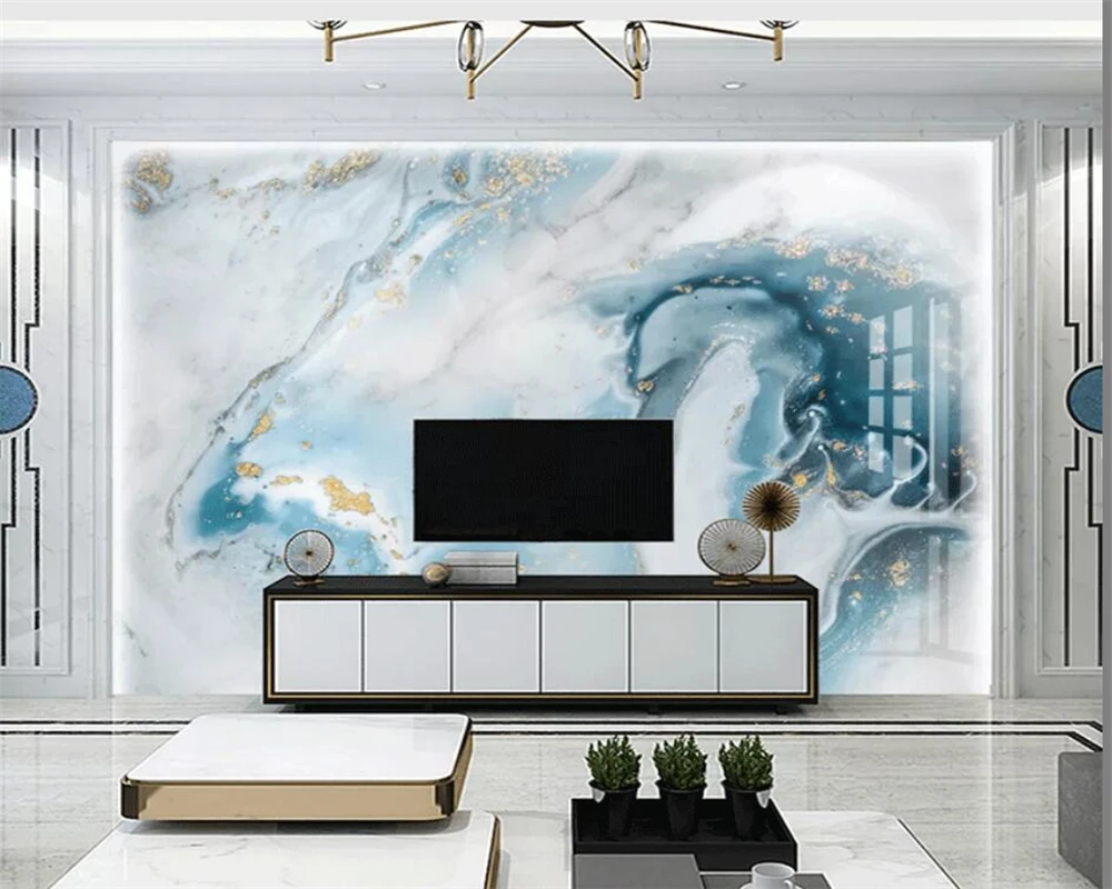beibehang Customized modern minimalist light luxury blue gilt marble pattern Nordic TV background wallpaper papier peint
beibehang Customized modern minimalist light luxury blue gilt marble pattern Nordic TV background wallpaper papier peint