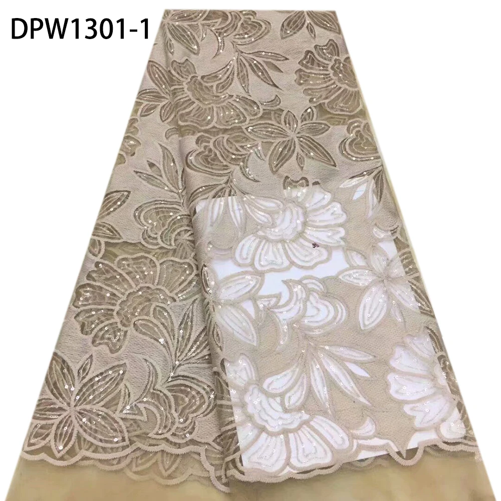 New Style French Nigerian Sequins Mesh Lace African Tulle Lace Fabric High Quality Lace for Wedding Dress DPW1301
New Style French Nigerian Sequins Mesh Lace African Tulle Lace Fabric High Quality Lace for Wedding Dress DPW1301