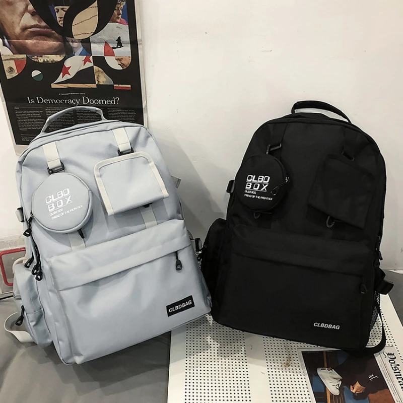 New Fashion Women Men Backpack Waterproof Large-Capacity Nylon Travel Backpack Unisex Laptop Student Schoolbag Trendy Cool Bag
New Fashion Women Men Backpack Waterproof Large-Capacity Nylon Travel Backpack Unisex Laptop Student Schoolbag Trendy Cool Bag