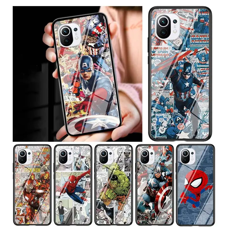 Spiderman captain america for Xiaomi Mi 11 Lite 10 Note Ultra 5G 9 SE 8 A3 A2 A1 6X Pro Play F1 5G Tempered Glass Phone Case
Spiderman captain america for Xiaomi Mi 11 Lite 10 Note Ultra 5G 9 SE 8 A3 A2 A1 6X Pro Play F1 5G Tempered Glass Phone Case