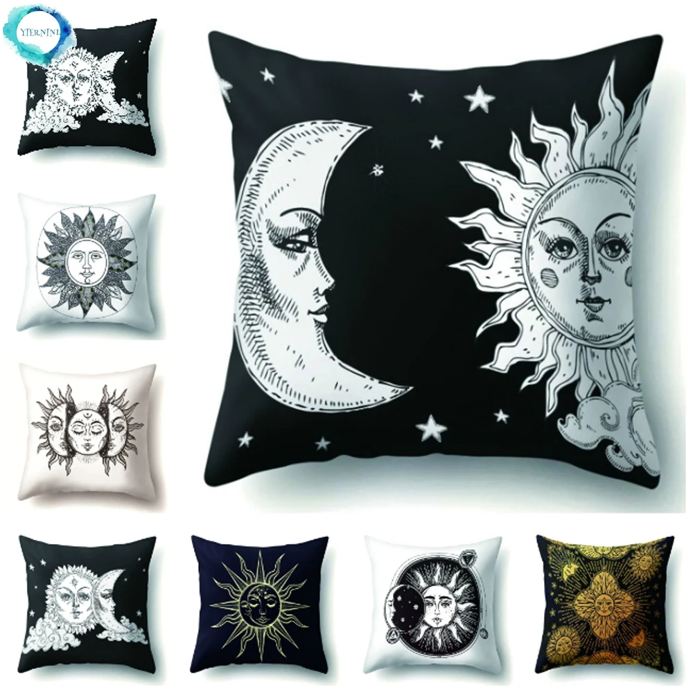 Sun Moon Black Golden Polyester Cushion Cover Religious Tai Chi Soft Sofa Decorative Pillowcases Home Living Room Decor 45x45cm
Sun Moon Black Golden Polyester Cushion Cover Religious Tai Chi Soft Sofa Decorative Pillowcases Home Living Room Decor 45x45cm